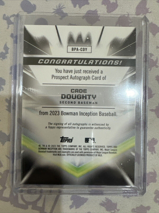 2023 Bowman Inception - Autographs Gold Foil Electricity #BPA-CDY Cade...