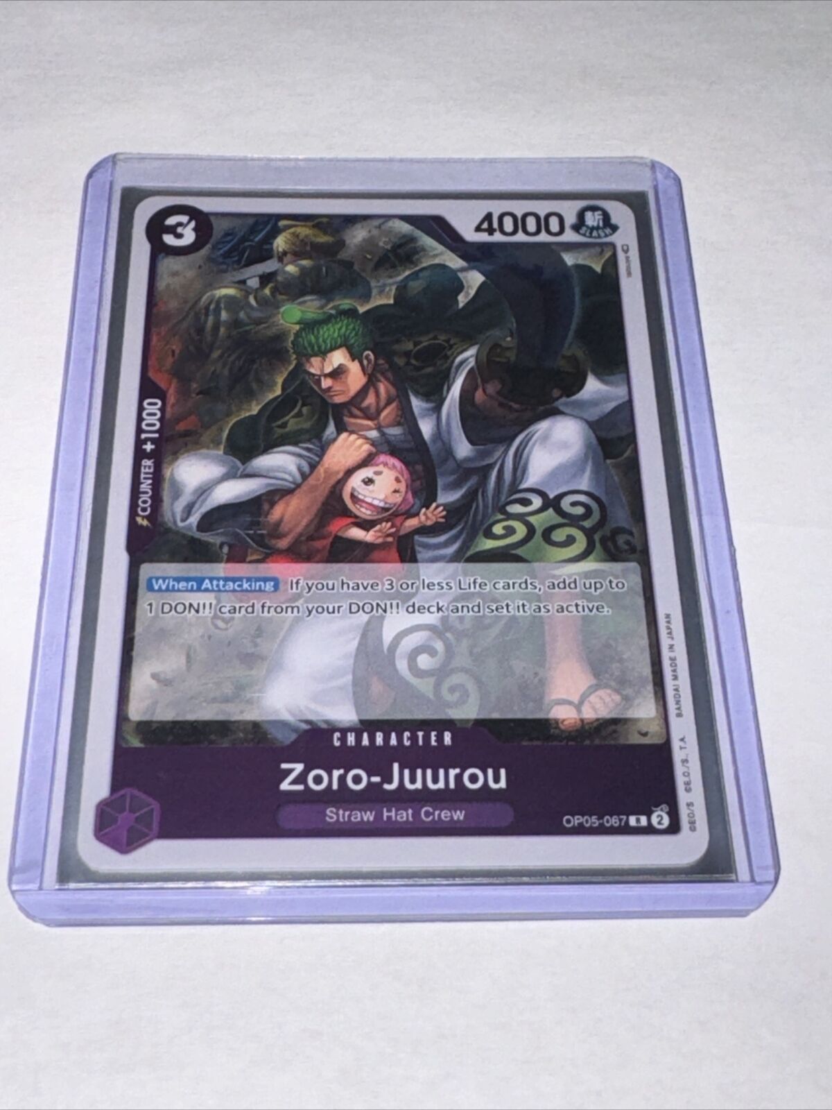 ONE PIECE Card Zoro-Juurou OP05-067 R Foil Awakening of the New Era English