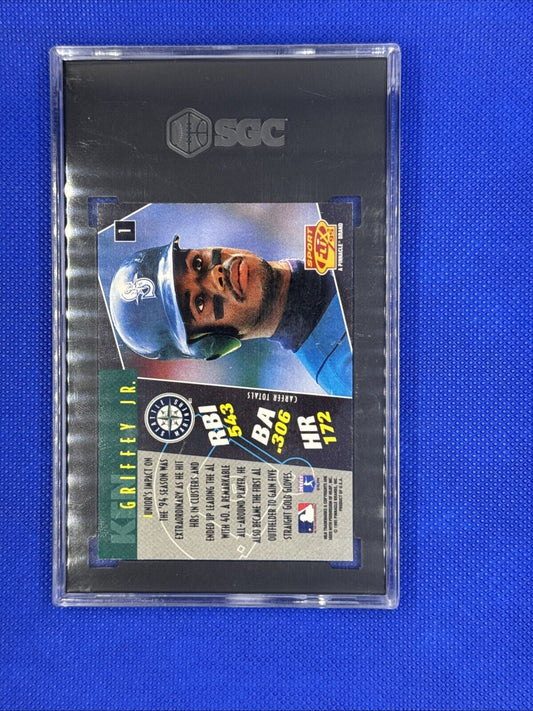 1995 Pinnacle Sportflix Ken Griffey Jr #1 SGC 8.5