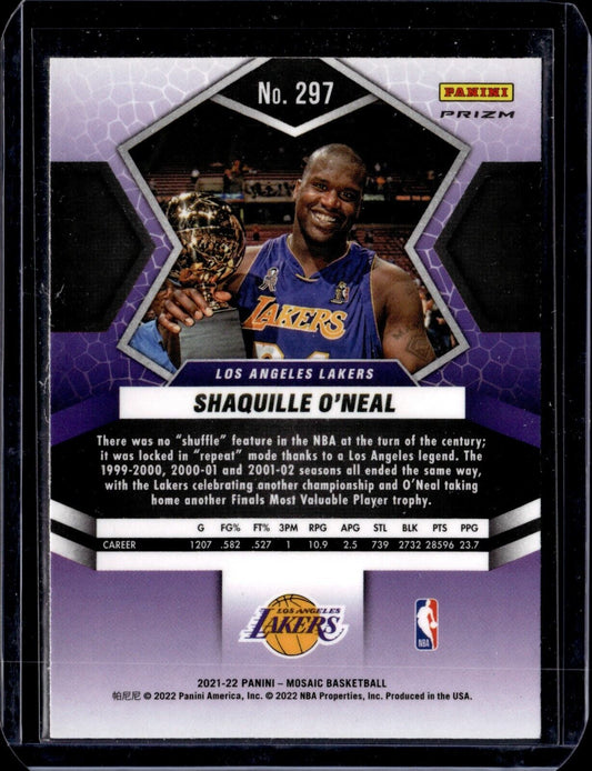 2021-22 Panini Mosaic - Finals MVPs #297 Shaquille O'Neal (Red)