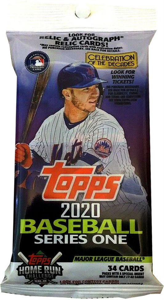 MLB 2020 Series 1 Baseball Trading Card VALUE Pack (34 Cards!)