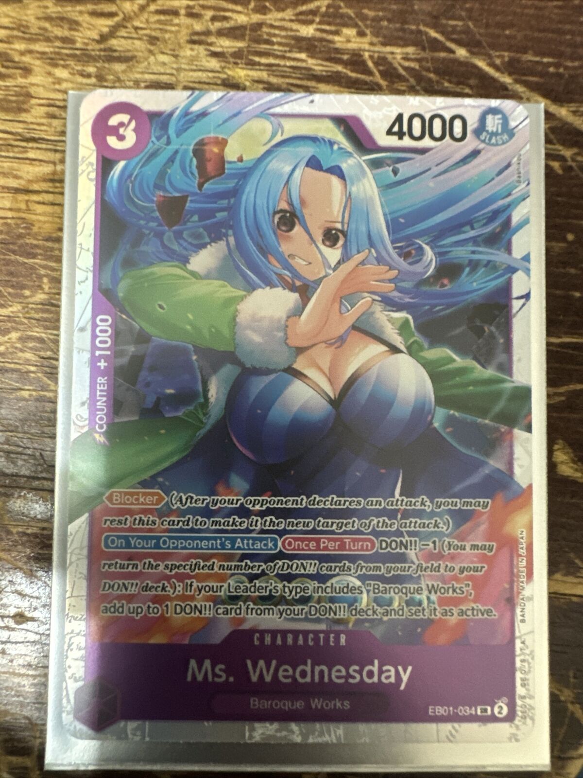 ONE PIECE TCG Memorial Collection Ms. Wednesday EB01-034 SR NM-M English