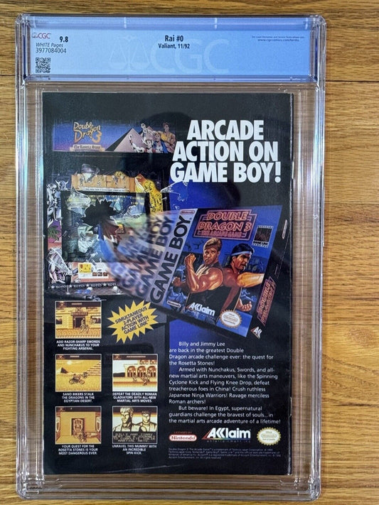 Rai #0 CGC 9.8 1st Full Bloodshot & New Rai 1992 Valiant Comics Universal