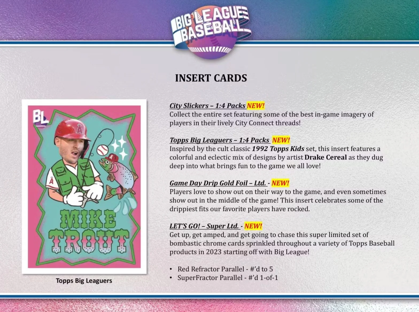 2023 Big League Baseball - Hobby Box