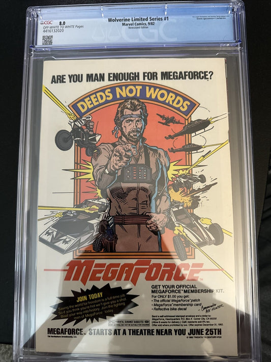 WOLVERINE LIMITED SERIES #1 CGC 8.0 (9/82) Marvel Comics