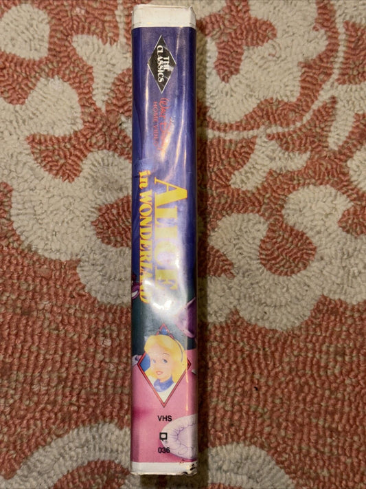 Alice in Wonderland (VHS Tape, 1997, Walt Disney) Black Diamond Classics