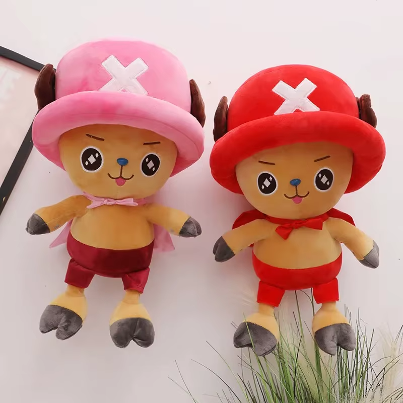 One Piece Anime Figure Luffy Stuffed Plush Doll Toy Bedroom Decoration for Kid X