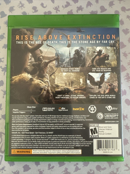 FARCRY Primal - Xbox One Standard Edition Tested Works Perfectly - Fast Shipping