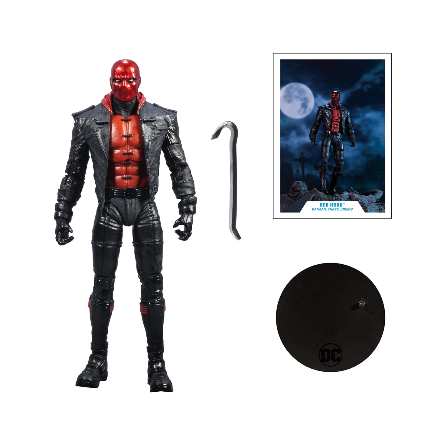 DC Multiverse 7" Action Figure - Batman Three Jokers - Red Hood, Children Ages 1