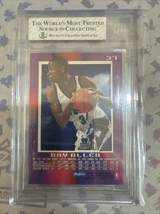 1996 🏀 Skybox E-X2000 Ray Allen Rookie RC BGS 7 Bucks #37
