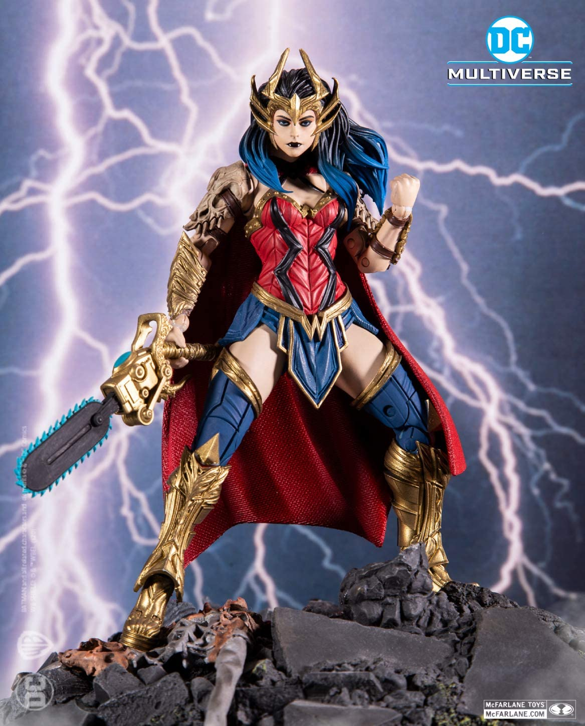 - DC Multiverse Dark Nights: Death Metal Wonder Woman 7" Action Figure with Buil