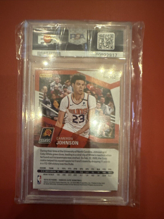 2019-20 Donruss Elite Rookies Red Cameron Johnson #102 Rookie RC PSA 9