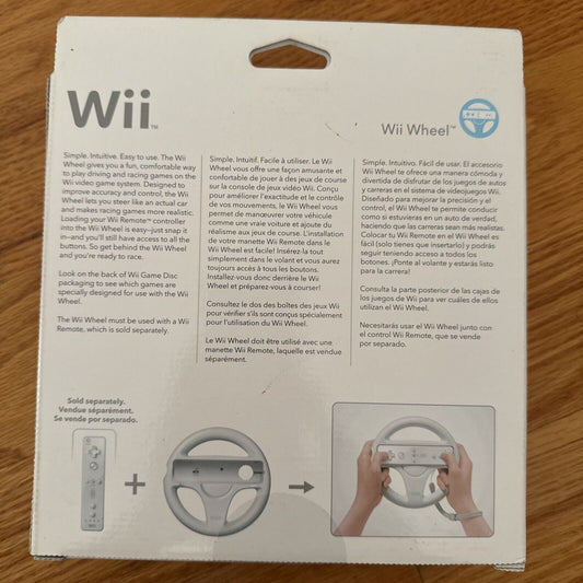 Nintendo Wii Wheel Wii Remote Controller ... NEW and SEALED (Genuine — Official)