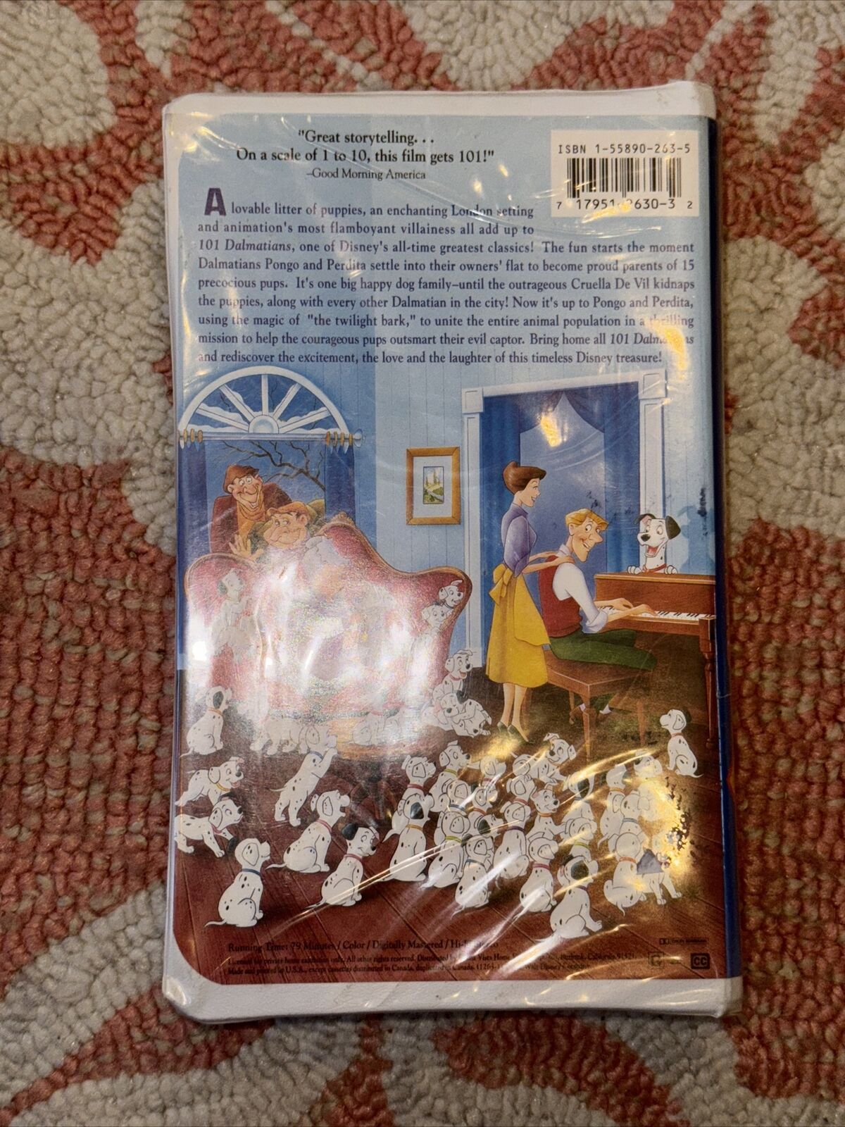 101 Dalmatians (VHS, 1992) Black Diamond