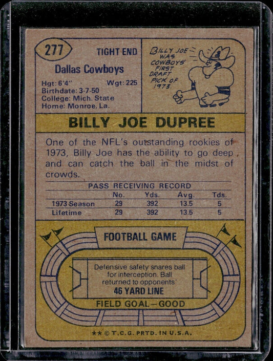 1974 Topps - #277 Billy Joe DuPree (RC) (NM)