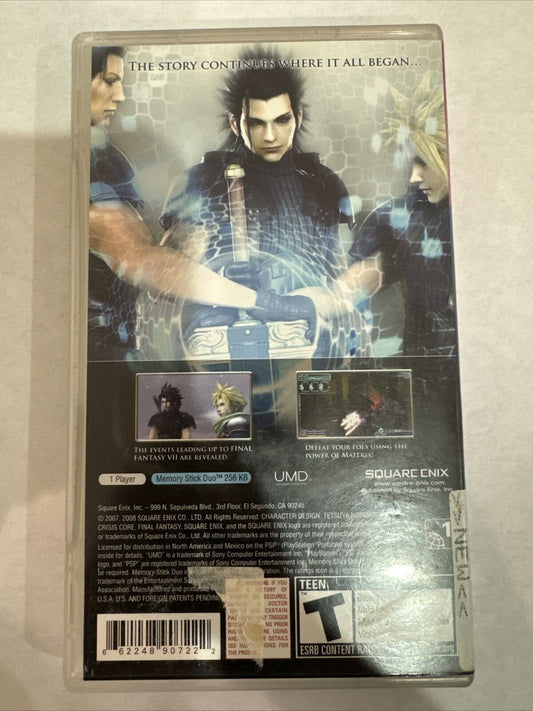 Crisis Core: Final Fantasy VII 7 (Sony PSP, 2008) Complete Greatest Hits Nice