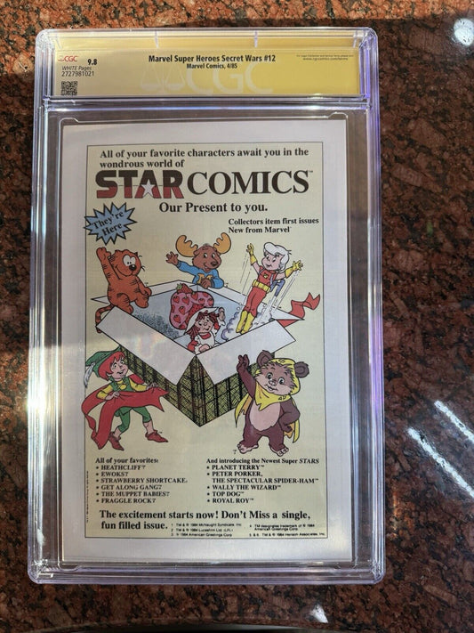 1985 Marvel Heroes Secret Wars #12 CGC 9.8 SA signed by Jim Shooter