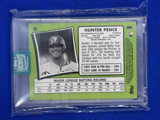 2024 Topps Archives Signatures Hunter Pence 20/22