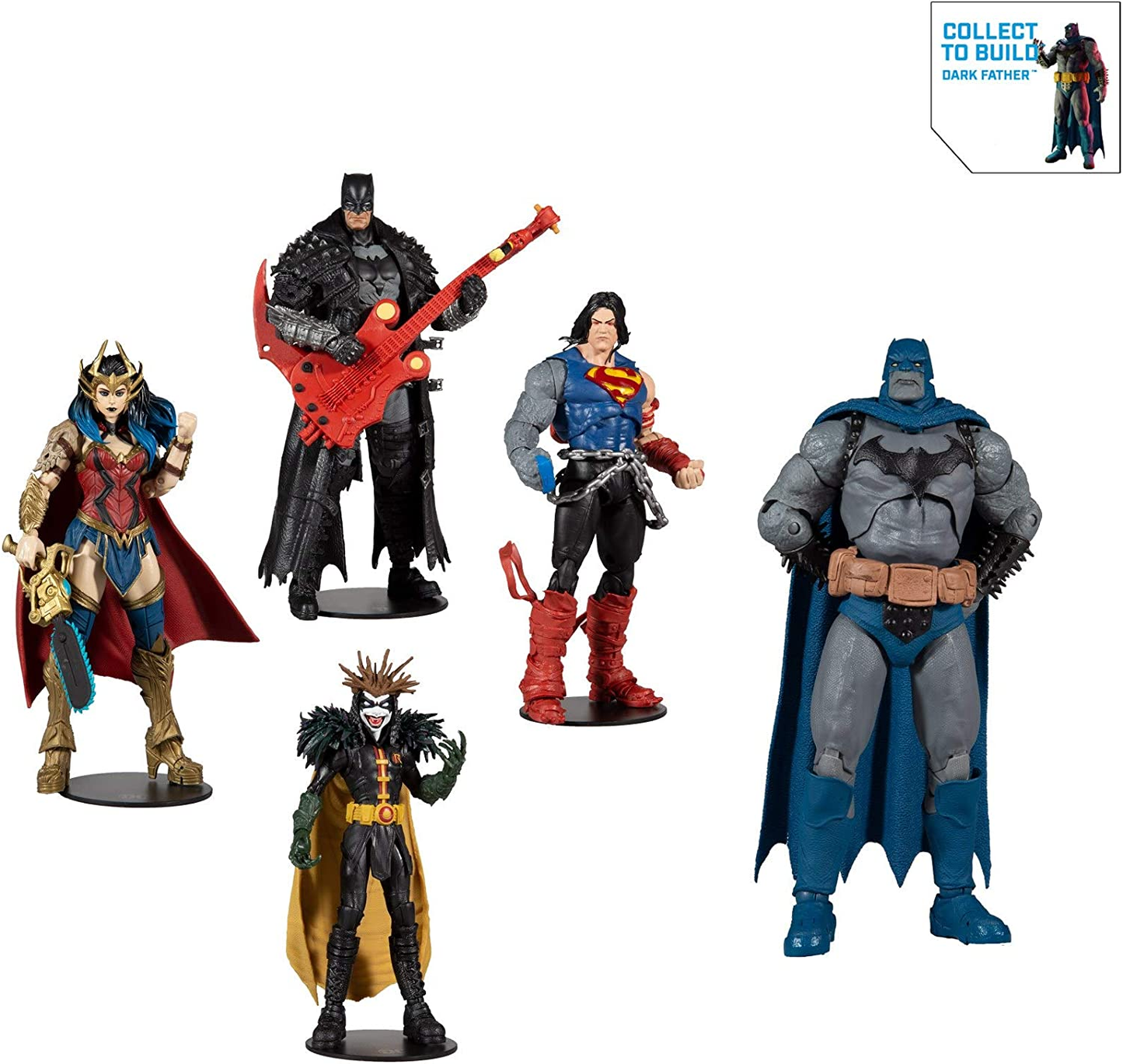 - DC Multiverse Dark Nights: Death Metal Wonder Woman 7" Action Figure with Buil