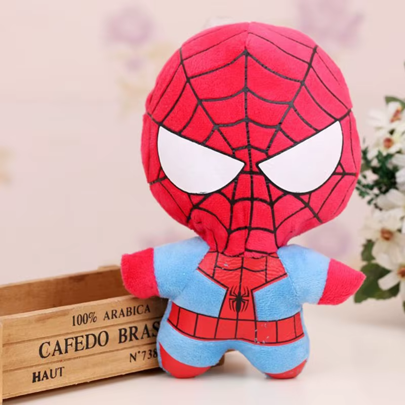 Wholesale 25Pcs/Lot Cute 4 Inches Super Heroes Plush Toys Cartoon Mini Anime Spi