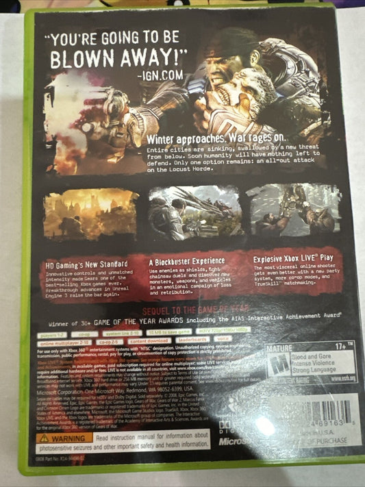 Gears of war 2 --(Microsoft Xbox 360) COMPLETE