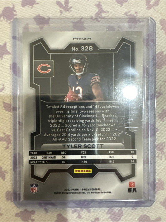 2023 Panini Prizm - Rookie Variation No Huddle Prizm #328 Tyler Scott (RC)