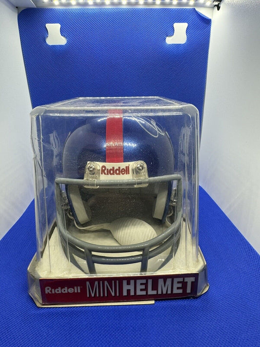 Dual Signature By Charles Way #30 And #98 NY GIANTS RIDDELL MINI HELMET CIB