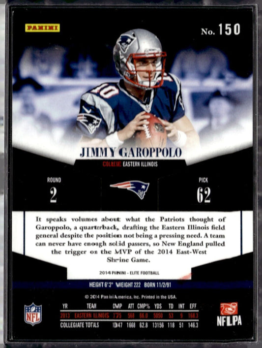 2014 Panini Elite - Rookie #150 Jimmy Garoppolo /999 (RC)