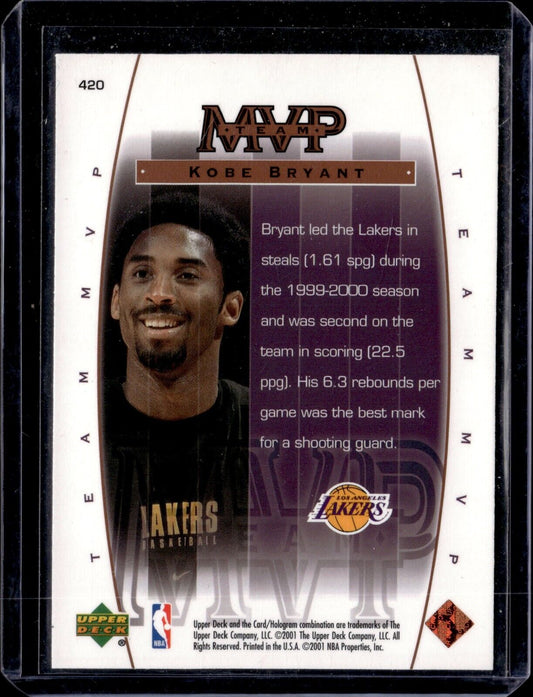 Kobe Bryant #420 2000 Upper Deck