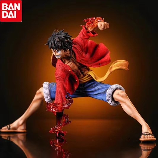 18Cm One Piece Luffy Figures Monkey D. Luffy Battle Style Action Figures Anime C