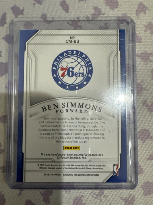 2018-19 Panini National Treasures - Century Materials Prime #CM-BS Ben Simmons