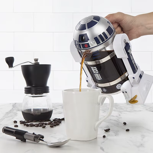 960Ml Moka Hand Coffee Maker R2-D2 Cartoon Star Wars Robot Office Home Manual Th