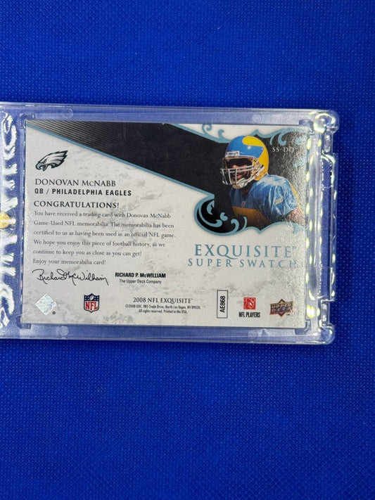 2008 Upper Deck Exquisite Collection - Super Swatch #SS-DO Donovan McNabb /20