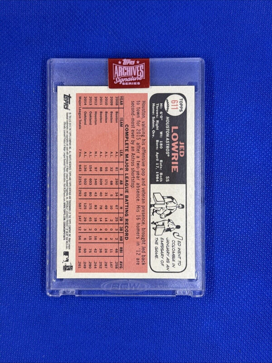 2019 Topps Archives Signature Series JED LOWRIE Auto #/71 ***RARE***