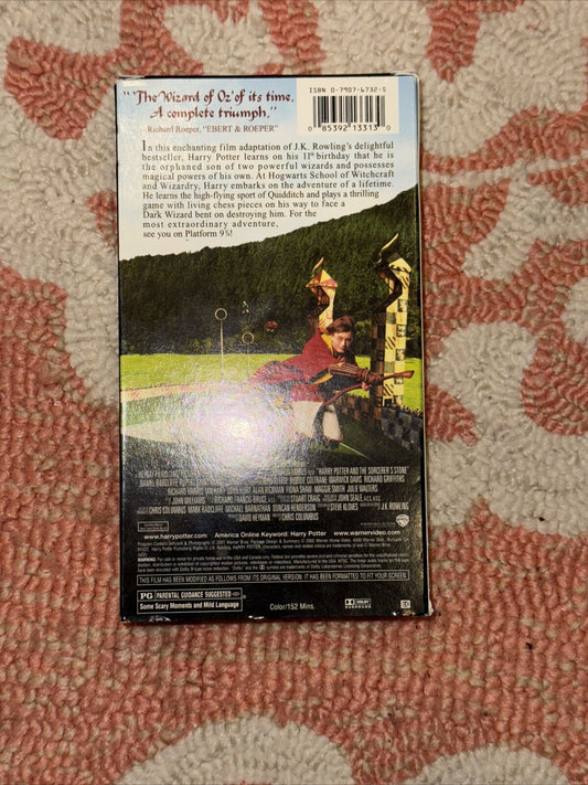 Harry Potter and the Sorcerers Stone VHS 2001 Warner Brothers