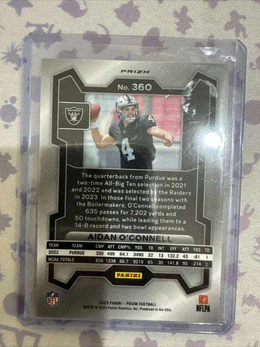 2023 Panini Prizm - Rookie Orange Disco Prizm #360 Aidan O'Connell (RC)