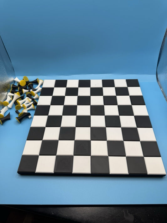 CHESS BOARD WITH STORAGE, With Magnetic Attachment For Lid And Board