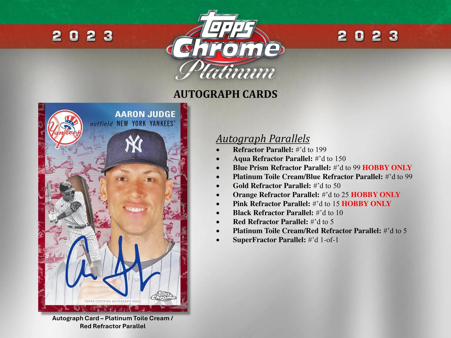 2023 Chrome Platinum Anniversary Baseball Hobby Box