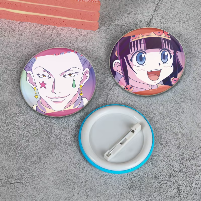 Anime Hunter X Hunter Brooches Gon Killua Kurapika Leorio Cartoon Pins Backpack