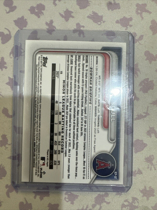 2024 Bowman - Chrome Prospects Blue RayWave Refractor BCP-107 Anthony Scull /150