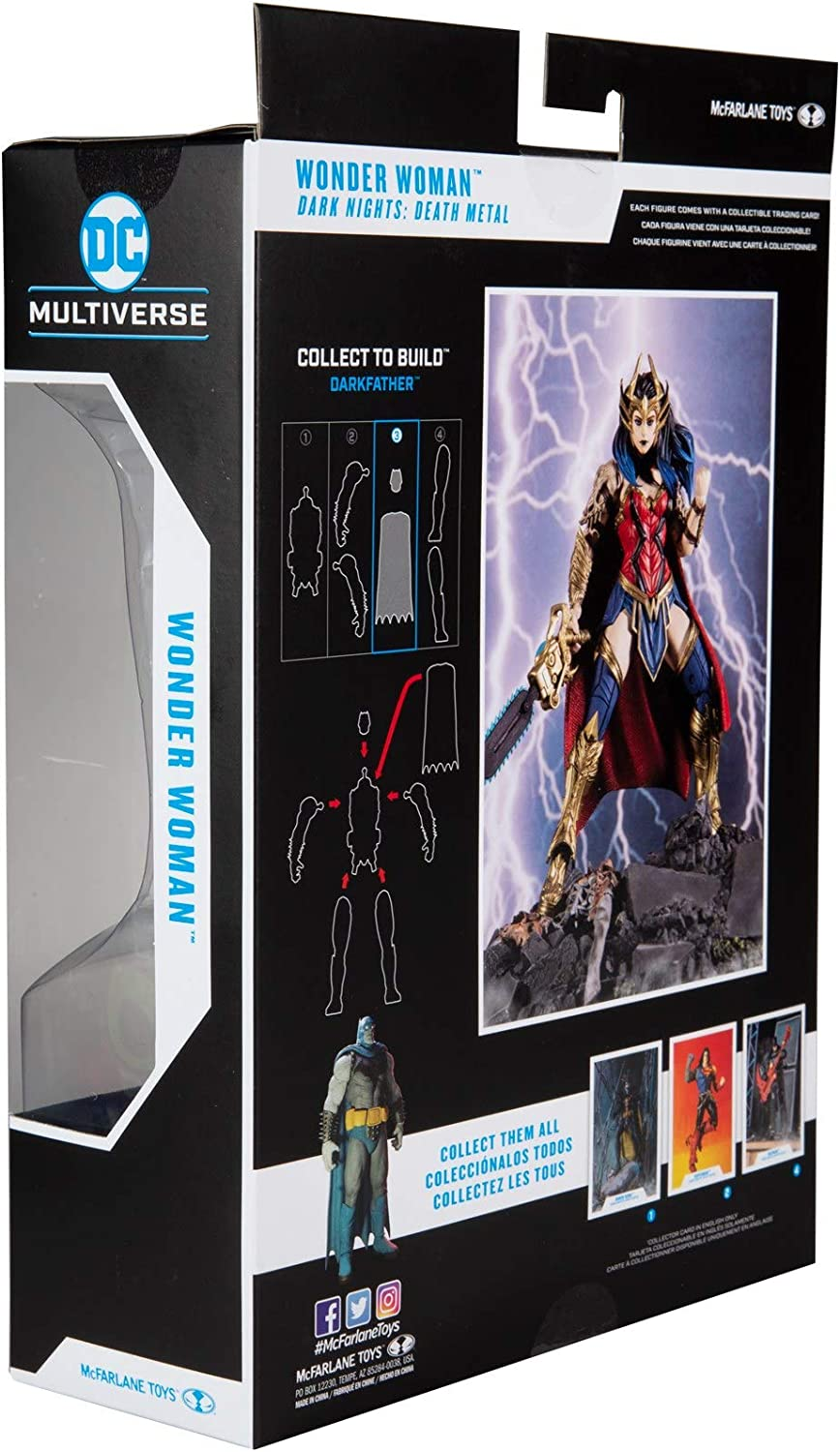 - DC Multiverse Dark Nights: Death Metal Wonder Woman 7" Action Figure with Buil