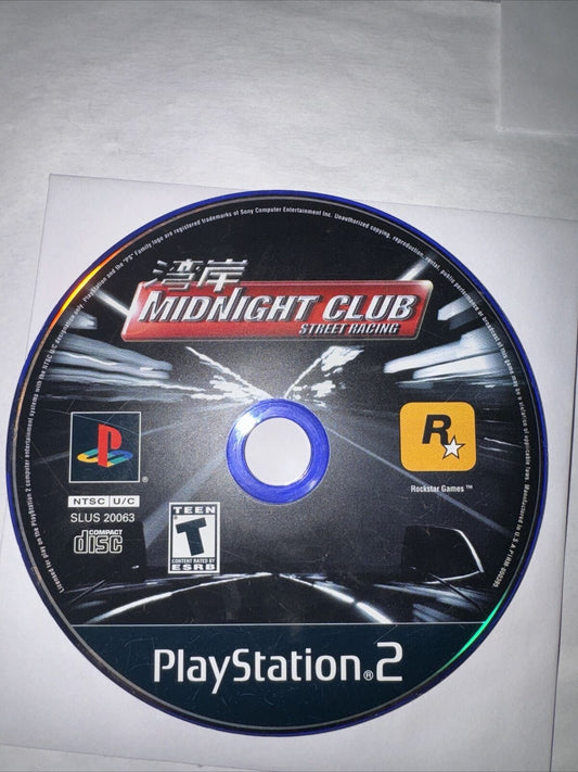 Midnight Club: Street Racing (Sony PlayStation 2, 2000) Disc Only