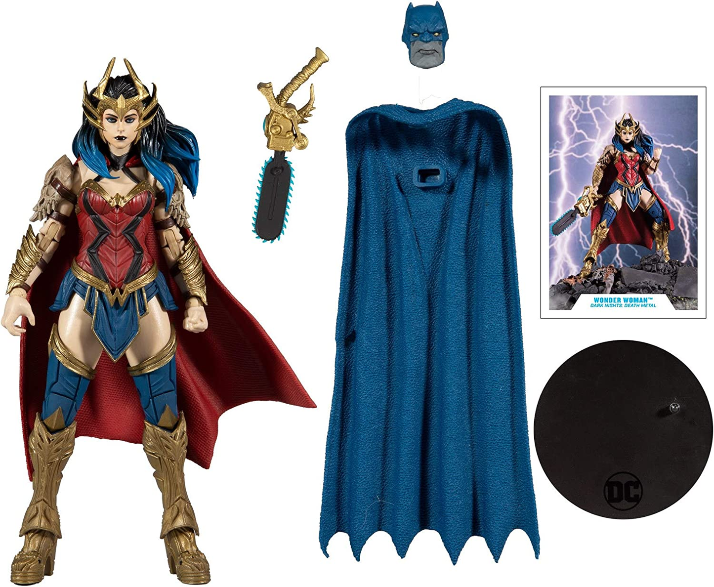 - DC Multiverse Dark Nights: Death Metal Wonder Woman 7" Action Figure with Buil