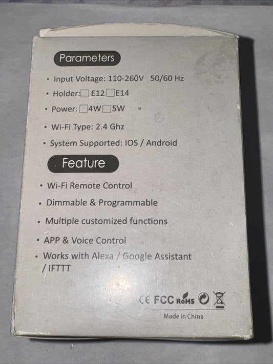 Smart life smart bulb wifi Q5 4-pack