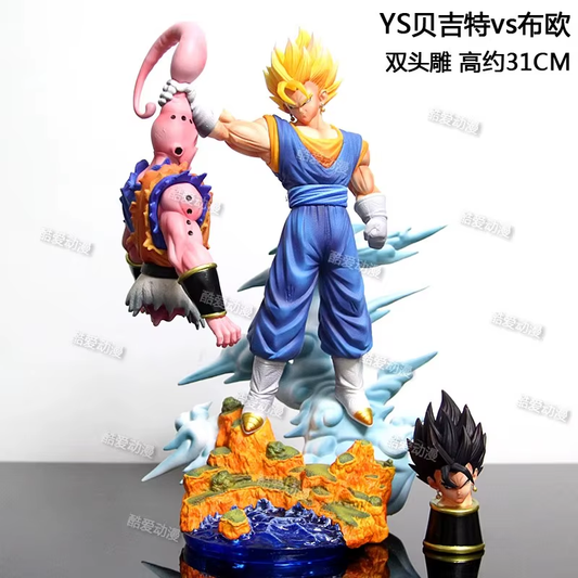 Anime Dragon Ball Son Goku Figure Super Saiyan Goku Vs Majin Buu Action Figures