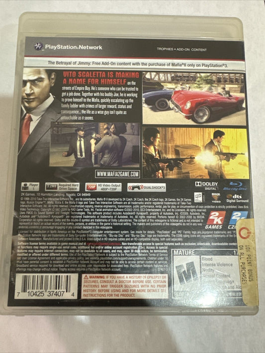 Mafia II (Sony PlayStation 3, 2010)