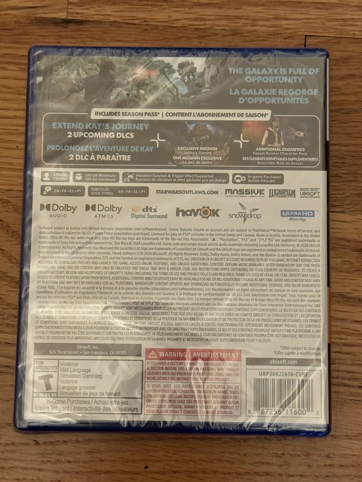 Star Wars Outlaws Gold Edition (PS5/PlayStation 5) BRAND NEW Factory Sealed