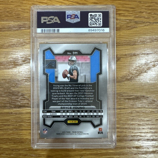 2023 Panini Prizm Silver Bryce Young Rookie #311 PSA 9