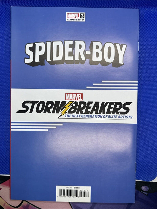Spider-Boy #3 Marvel Comics Federico Vicentini Stormbreakers Variant Cover B NM