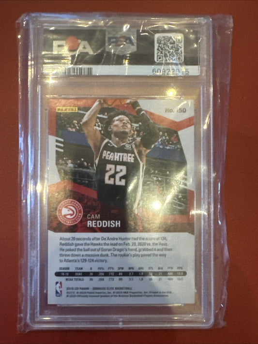 2019-20 Donruss Elite Rookies Blue /99 Cam Reddish #150 Rookie RC PSA Mint 9